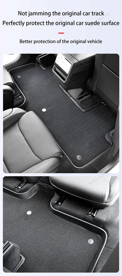 For Tesla New Model YL Launch 2026+ Car Floor Mats Cargo Liner Trunk Mats Backrest Kick Pads Protection Car Interior Accessories