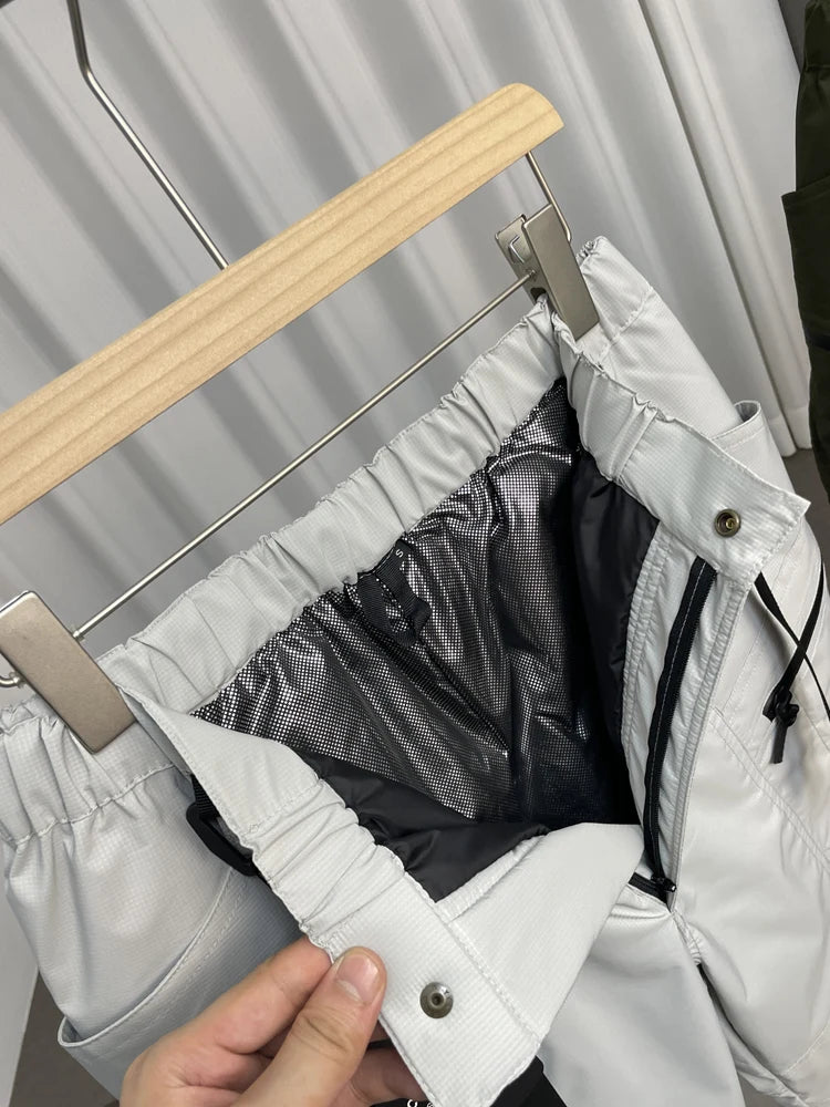 Men's Winter Outdoor Waterproof down Trousers 90 Goose down Workwear Long Pants Youth Fashion Casual  Color
