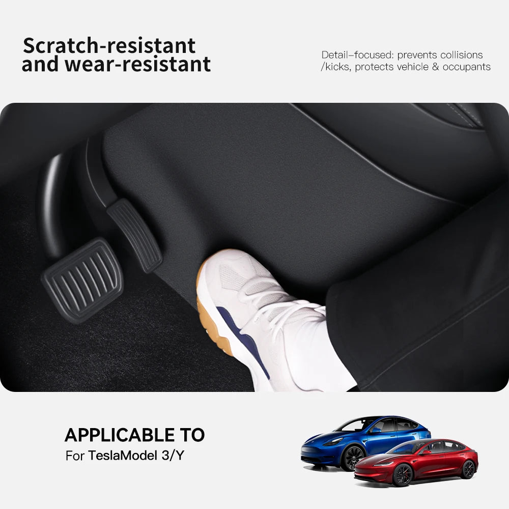 YZ Car Center Console Two Side Panel Anti Kick Pad Protector For Tesla Model 3 Y Highland Juniper 2026 TPE Anti-dirt Protective