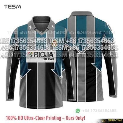 TESM Summer Men Long Sleeve 3D Printed Polo Shirt V-Neck Sports T-Shirt  Team Sports Training Shirts