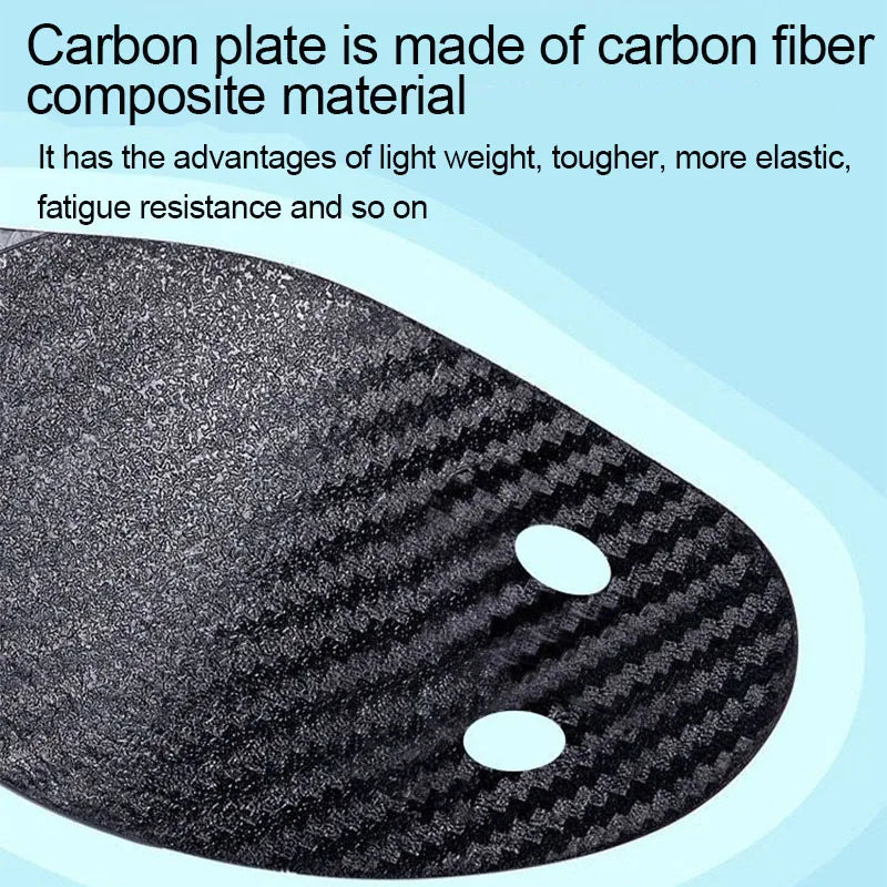 Carbon Plate Strong Boost Insole 35° for Running Arch Support Sports Enhanced Anti Tors 1Pair Carbon Fiber Insole-Full Foot Palm