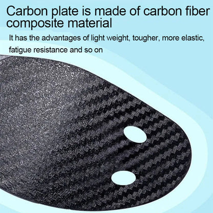 Carbon Plate Strong Boost Insole 35° for Running Arch Support Sports Enhanced Anti Tors 1Pair Carbon Fiber Insole-Full Foot Palm