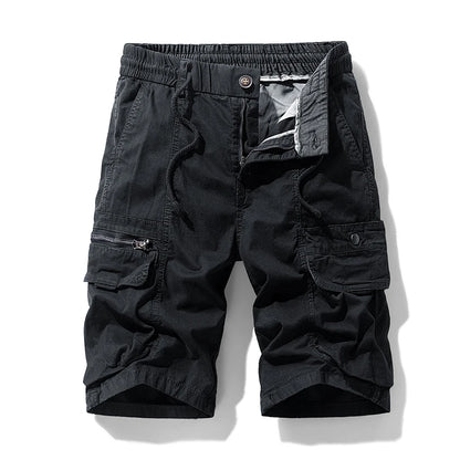 New Summer Men Cargo Cotton Shorts Mens Beach Multi Pocket Shorts Man Spring Fashion Casual Joggers Shorts Male Dropshipping