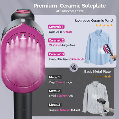 Steam Iron Mini Portable Iron Handheld machine Folding Garment Hanging Steamer Clothes Ironing Wet Dry Ironing Machine Home Iron
