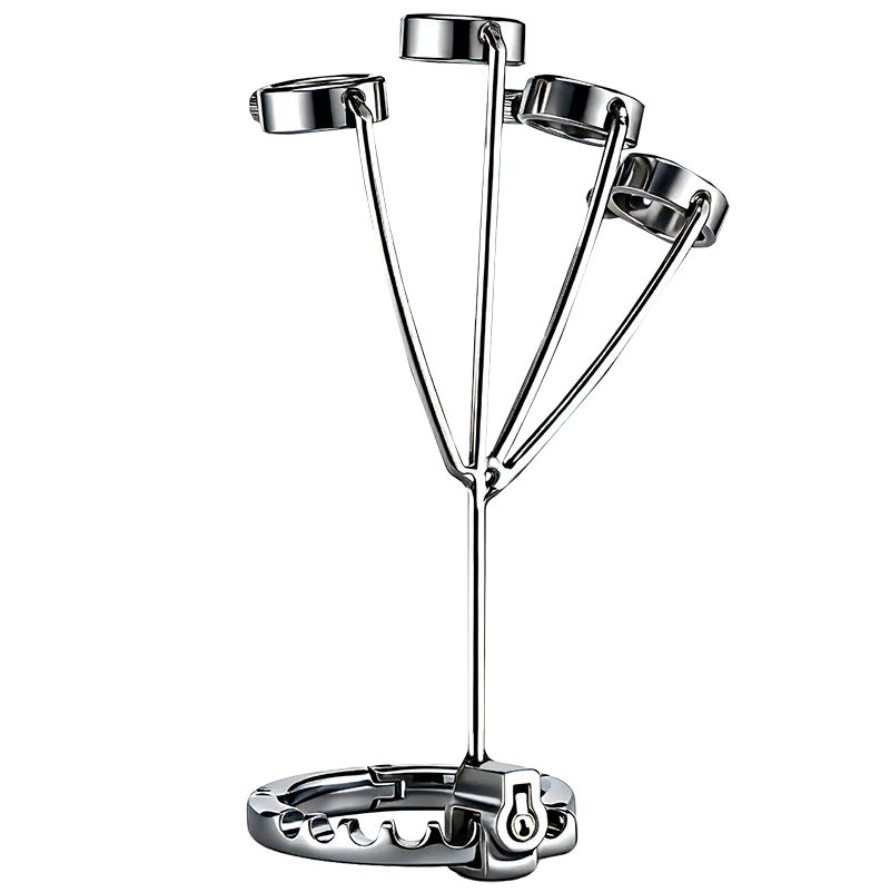 1set Ring Handcuffs Stainless Steel Ring Wrist Cuff Screw Adjustment BDSM Bondage Sex Toy Adult Pleasure Sex Toys Sexual Wellnes