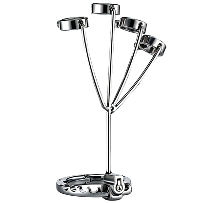 1set Ring Handcuffs Stainless Steel Ring Wrist Cuff Screw Adjustment BDSM Bondage Sex Toy Adult Pleasure Sex Toys Sexual Wellnes