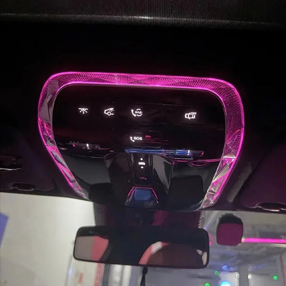 For Mercedes-Benz E-Class W214 S214 2024 car roof reading light transparent decorative frame car interior modification parts
