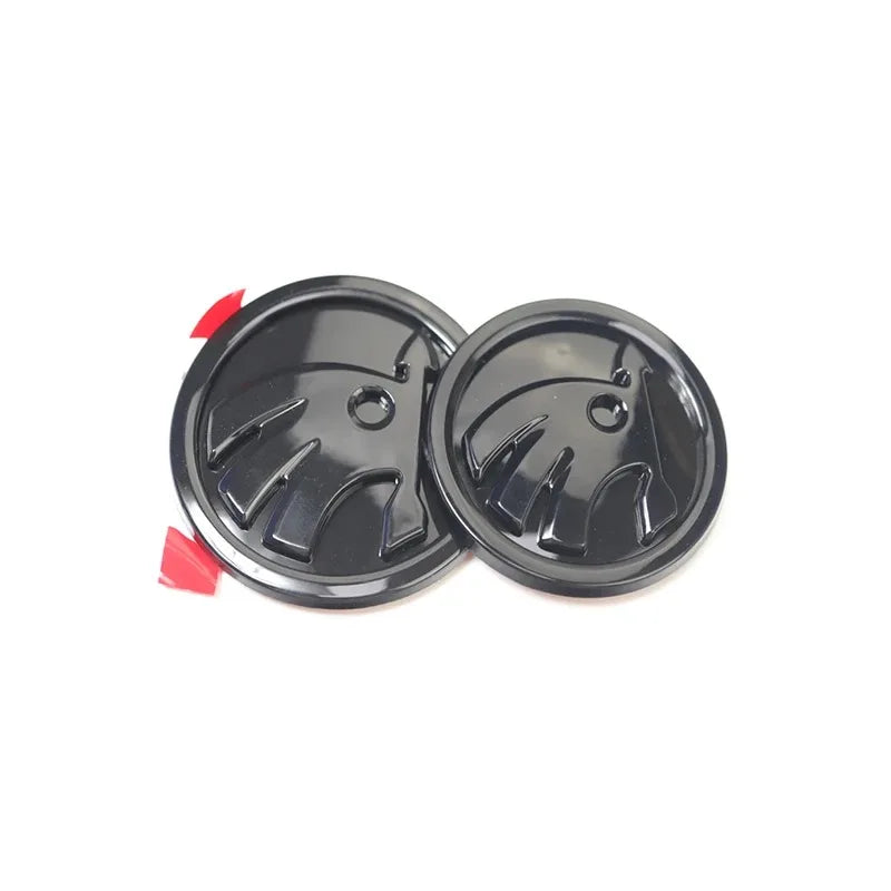 Skoda Car Trunk Stickers 80mm 90mm ABS Rear Emblem for Karoq Octavia Yeti Citigo Superb Fabia Kamiq Kodiaq VRS Rapid Front Hood
