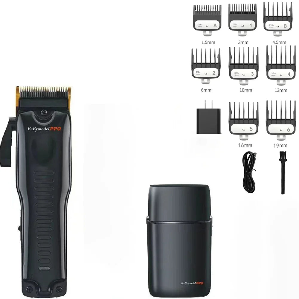 2024 New Babymodel PRO Professional Hair Clipper Trimmer Shaver Set 7500RPM DLC Alloy Blade Professional Hair Trimmer USB Socket