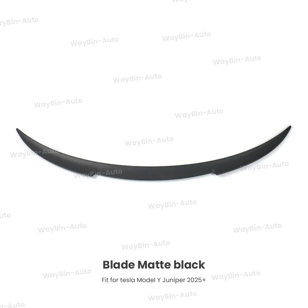 Matte Black  Rear Trunk Spoiler for Tesla Model Y Juniper 2025 - Easy Install Carbon Fiber Trim Blade Wing Body Kit Auto Tuning