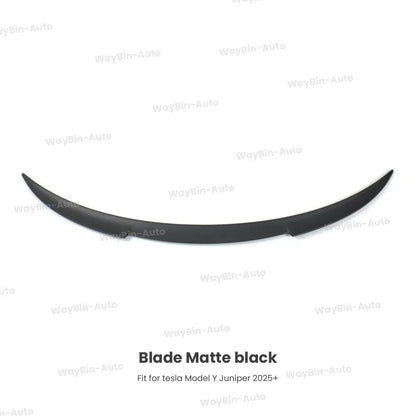 Matte Black  Rear Trunk Spoiler for Tesla Model Y Juniper 2025 - Easy Install Carbon Fiber Trim Blade Wing Body Kit Auto Tuning