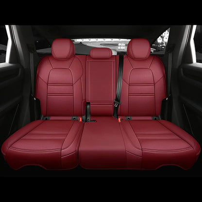 For Audi Q7 4L 2006 2007 2008 2009 2010 2011 2012 2013 2014 2015 Nappa Leather Custom Car Seat Covers Set Protector Accessories