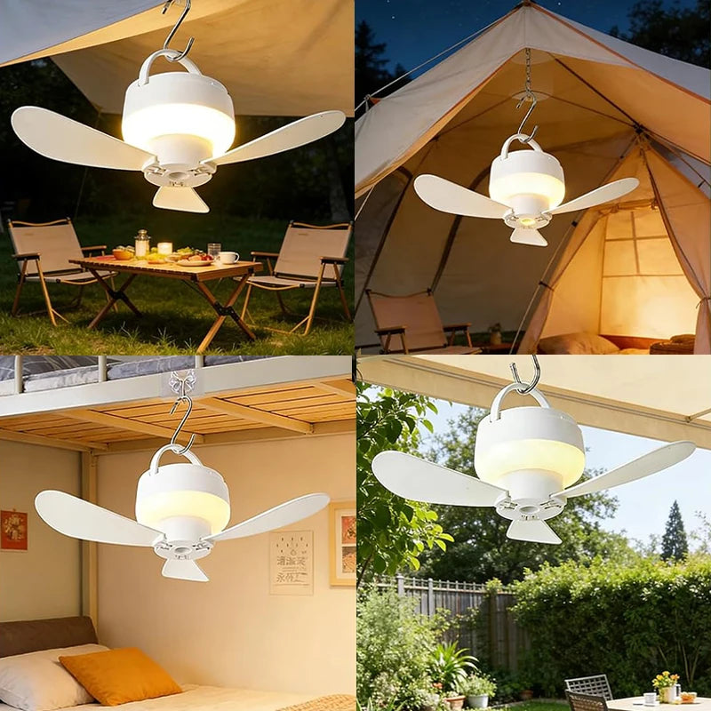 Camping Fan Portable Camping Fan Rechargeable Electric Fan Rechargeable Wireless Fan Outdoor Camping Fan for Bedroom Camping