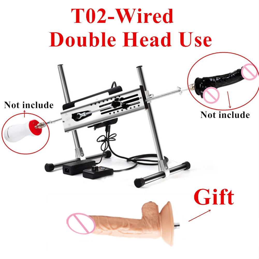 120W Sex Machine For Women Men Adult Vibrator Strong Silent Motor 15cm Stroke Automatic Pumping Gun Dildo Vagina Masturbator