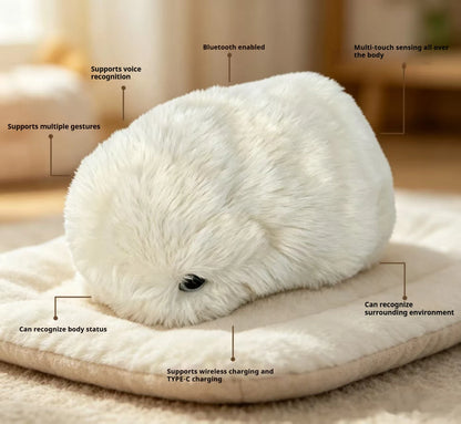 Smart AI Interactive Robotic Plush Pet Touch Activated Emotional Simulation Companion Toy Gift for Adults Kids Birthday Present