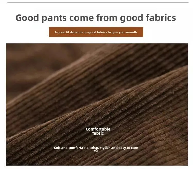 Autumn Winter Thiened Women's Casual Pants Lamb Velvet Harem Pants High Waist Straight Legged Fce Lined Mom Jeans Corduroy