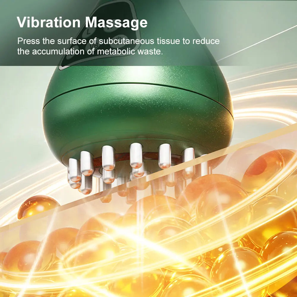 New USB Electric Meridian Brush 9 Levels Vibration Body Massager Shaping Reduce Stretch Marks Cellulit Relax Muscle Massage Tool