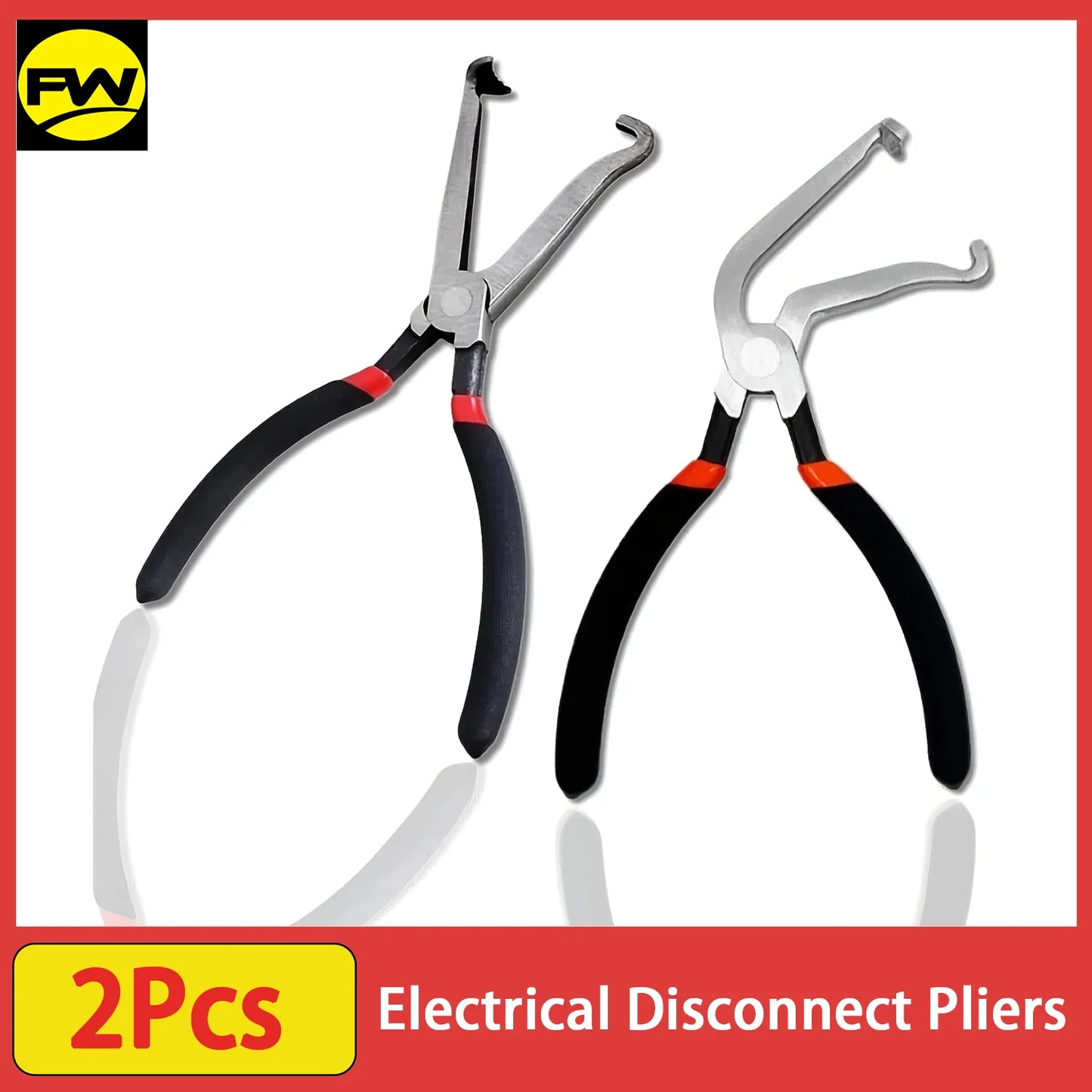 2pcs Electrical Disconnect Pliers, Fuel Line Gasoline Hose Clamp Pliers, Automotive Hose Disconnect Tool for Push-Piece Plugs
