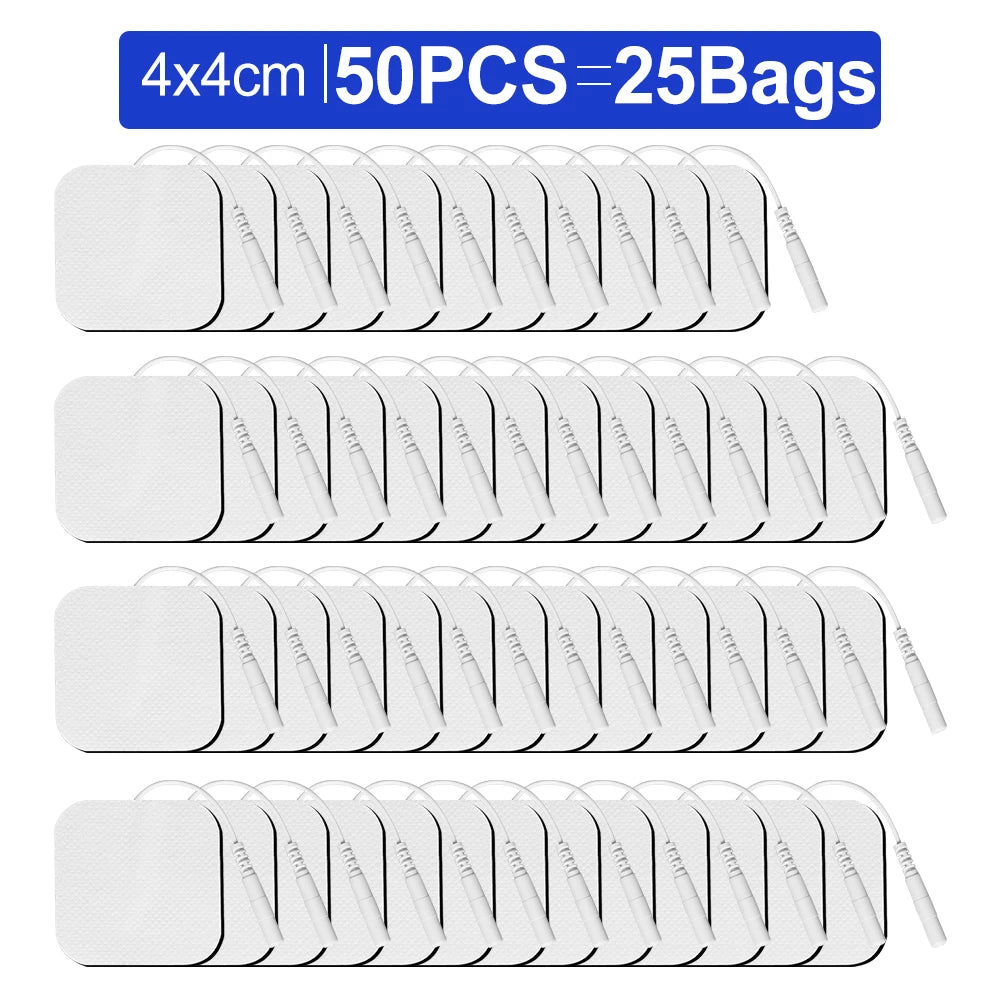 50/20/10pcs Electrode Pads Muscle Stimulator Acupuncture Massager Patches Tens Machine Conductive Gel Body Massage Pads