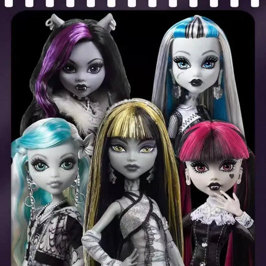 Monster High Reel Drama Lagoona Blue G1 Classic Black White Reproduction Collectible Fashion Doll For Adult Collectors