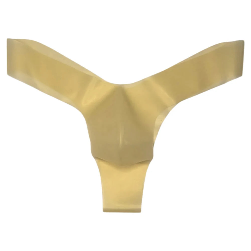 1pc Translucent Mens Latex Thongs Briefs Sexy Seamless Underwear G-String Low Waist T-Back Pouch Lingerie Underpants