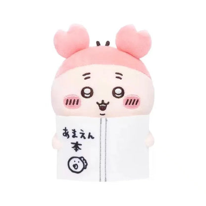 Jhiikawas Funny Daily Plush Keychain Cute Usagi Hachiware Jiikawa with Guitar Book Pendant Kawaii Anime Bag Charm for Fans
