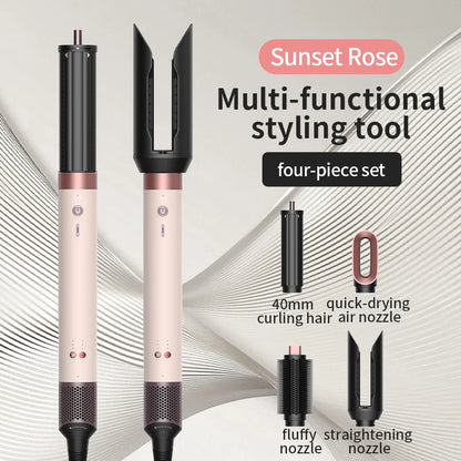 1700W 6 in 1 Hot Air Hair Styler150000RPM Auto-Curling BarrelStraightening BrushNegative Ion Fast Dry Nozzle Hair Dryer 110V/220