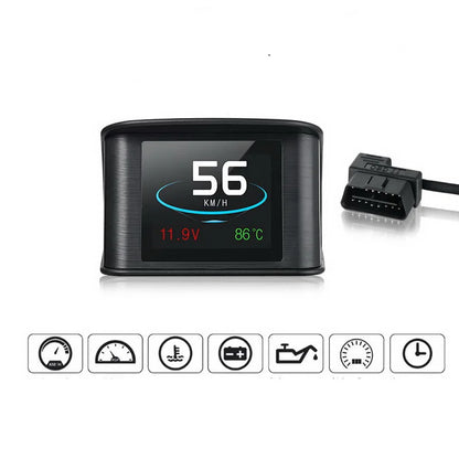 OBD2 Car Head Up Display OBDII Smart Digital Meter on Board Computer Multiple Language Overspeed Alarm Digital Speedometer