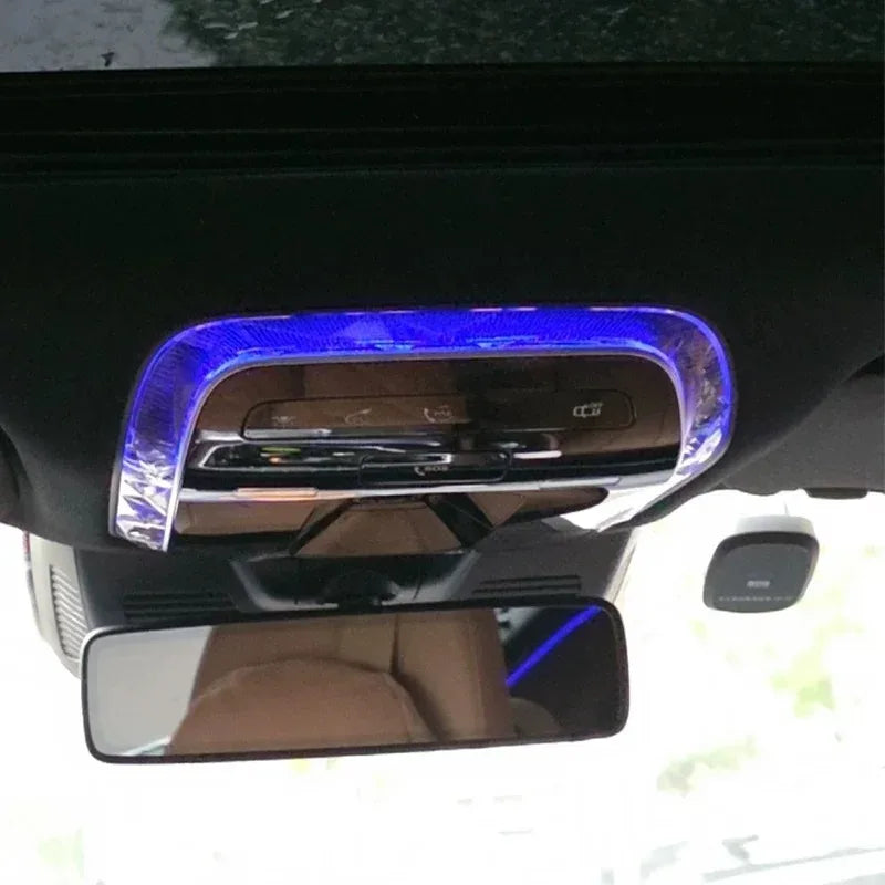 For Mercedes-Benz E-Class W214 S214 2024 car roof reading light transparent decorative frame car interior modification parts