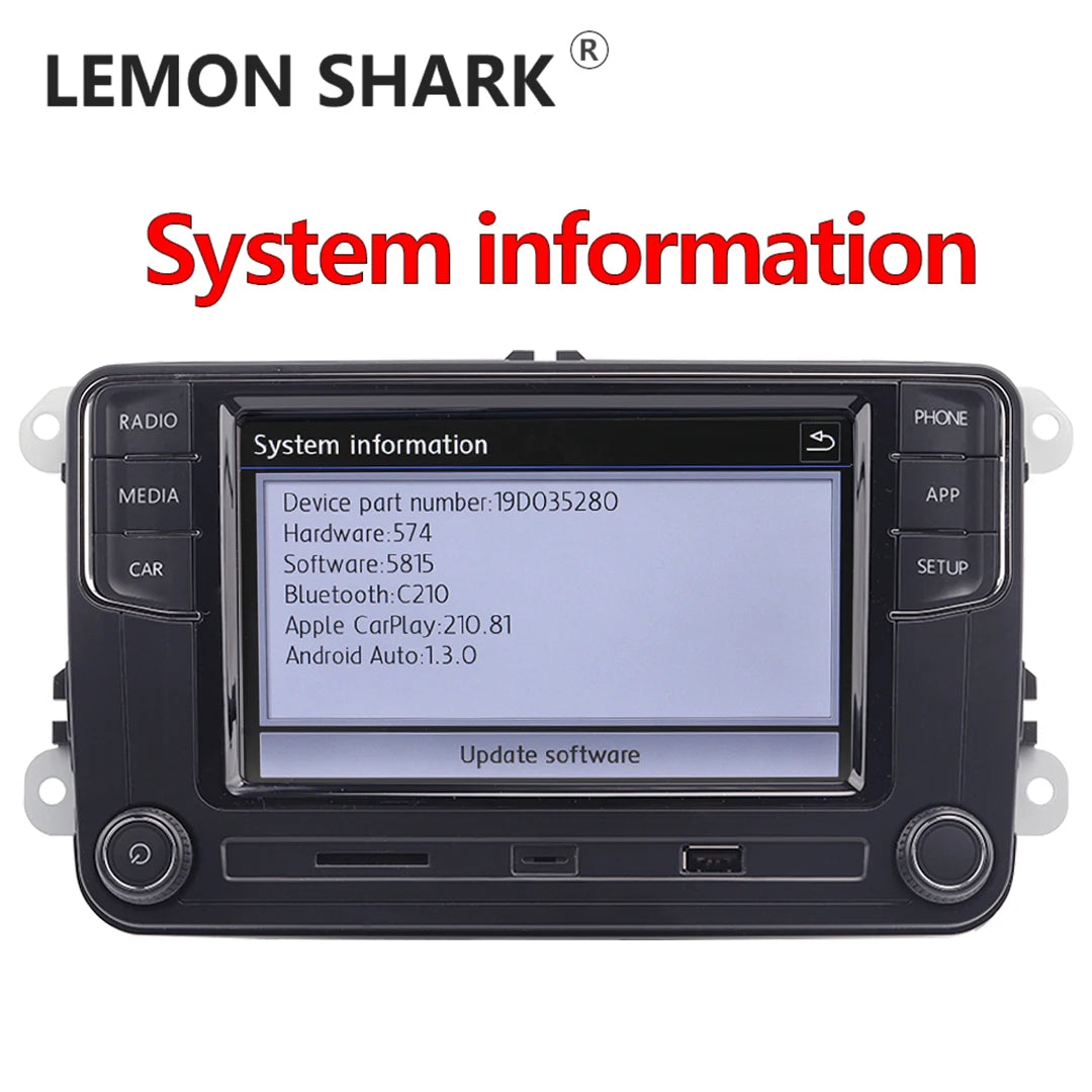 NONAME Carplay Car Radio Only For VW MQB POLO 6C/6R Support Vehicle Status Android Auto MIB Radio Mirrorlink New RCD330 RCD360