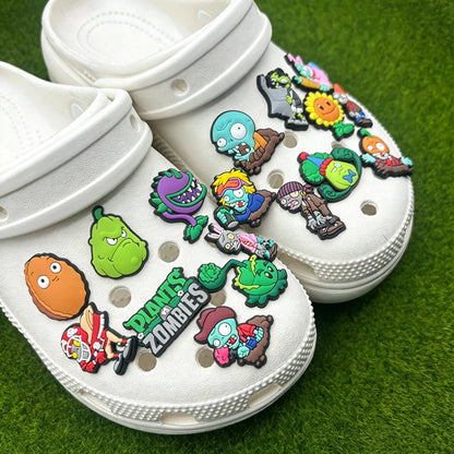 17-100Pcs Game Shoe Charms Accessories Shoes Decorations Buckle Fit Wristband Clogs Sandals Kids Party Gifts