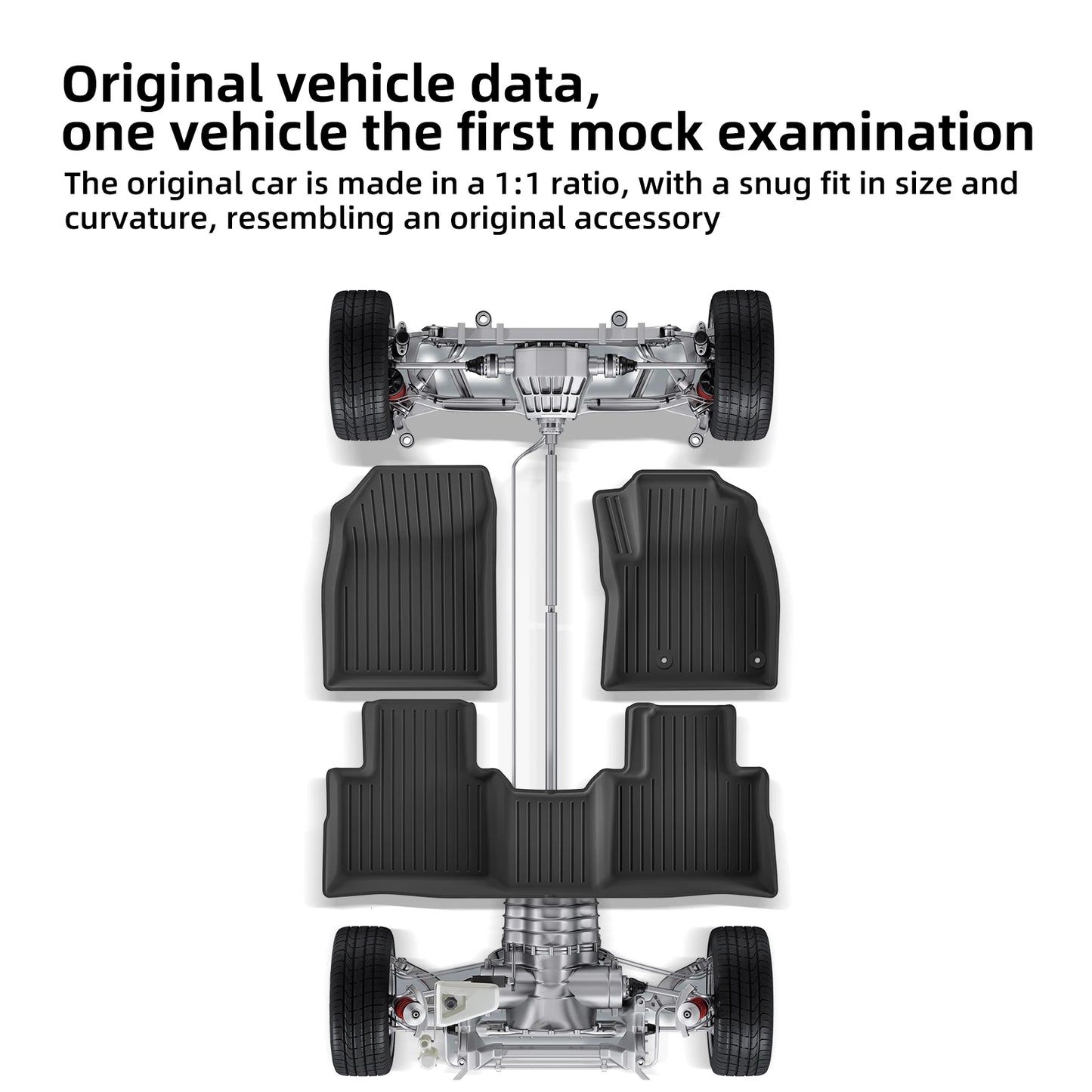 for Mitsubishi Outlander 2023-2024 Car Floor Mats Car Accessories Cargo Liner Trunk Mat Protection Pad Only Fit Right Rudder