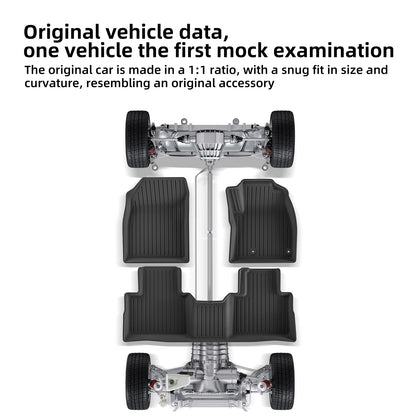 for Mitsubishi Outlander 2023-2024 Car Floor Mats Car Accessories Cargo Liner Trunk Mat Protection Pad Only Fit Right Rudder