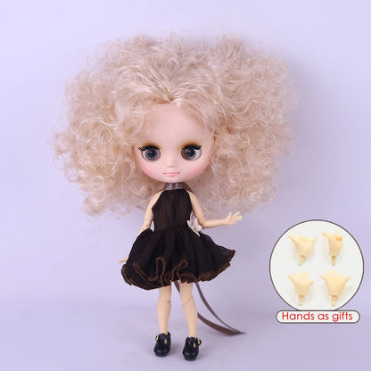 ICY DBS Middie Blyth Doll 1/8 Scale BJD Jointed White Skin with Matte Finish and Cute Outfit 20 cm Doll Toy Gift for Girls