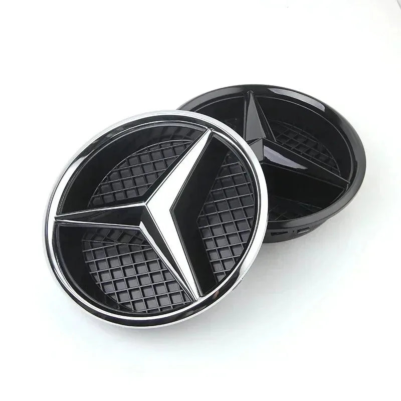 For Mercedes Benz 3D Car Grill Emblem Star Badge Front Grill Logo W204 W205 W213 X253 A B C E S CLA GLB GLC GLE GLS Accessories1