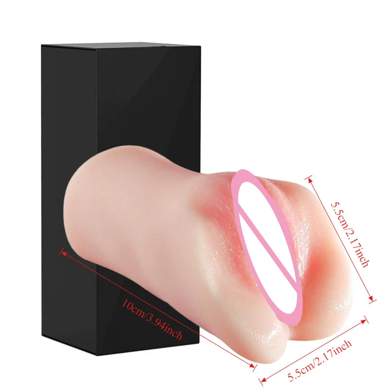 Silicone Masturbation Cup Realistic Artificial Vagina Male Masturbator Portable Pocket Pussy 3D Hip Model Adult Sex Toys for Men