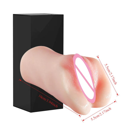 Silicone Masturbation Cup Realistic Artificial Vagina Male Masturbator Portable Pocket Pussy 3D Hip Model Adult Sex Toys for Men