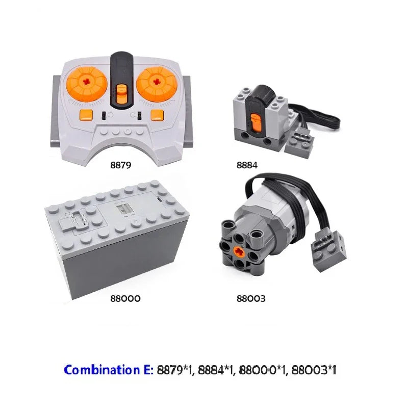 New Blocks Technical Parts Motor Servo Set MOC High-Tech PF Model Servo Bricks Accessories Multi-Function Power 8882 883 884 85
