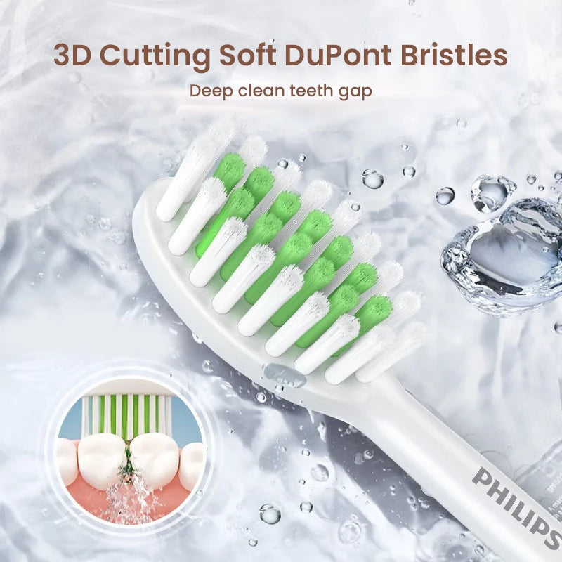 Philips Sonicare C1 ProResults HX2033 Replacement Brush Heads 3D Deep Cleaning DuPont Bristles For HX24xx Electric Toothbrushes