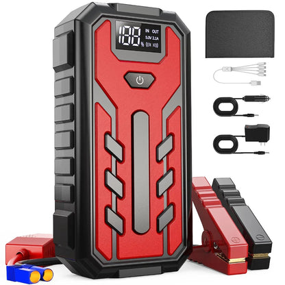 SUKIN 28000mAh High-Capacity Car Jump Starter Multifunctional Car Booster Batterie Voiture 1200A Portable Booster Starting Devic