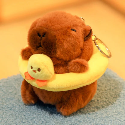 29styles Cartoon Capybara Plush Keychain Cute Stuffed Doll Toys Bag Pendant Hanging Decoration Kapila Doll Ornament Keyring Gift