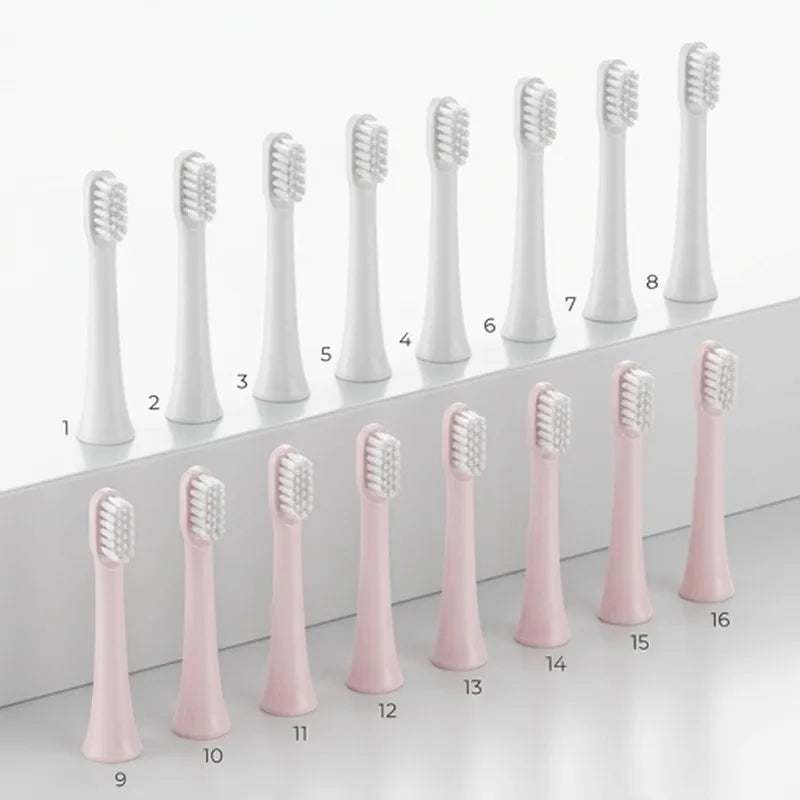 8PCS DuPont Soft Bristle Sonic Electric Toothbrush Replacement Brush Heads For T100 Vacuum Suitable Nozzles