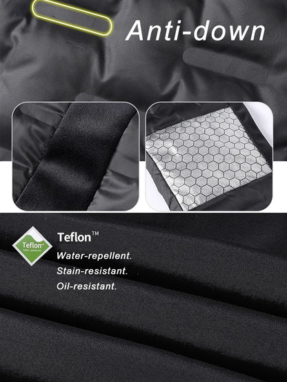 Winter Down Pants Men 90% White Duck Down Padded Warm Pants Outdoor Waterproof Windproof Casual Straight Thermal Puffer Trousers