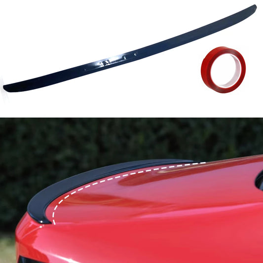 Universal Rear Trunk Boot Lip 1.19m/1.24m Rear Wing Lid Spoiler For Sedans Glossy Black Car Body Kit Accessory