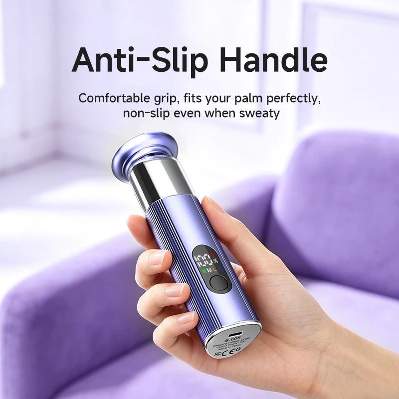 2-in-1 Electric Foot Grinder & Nail Grinder with 60 Sanding Discs Anti-Slip Striped Grip Aluminum Alloy Electric Callus Remover