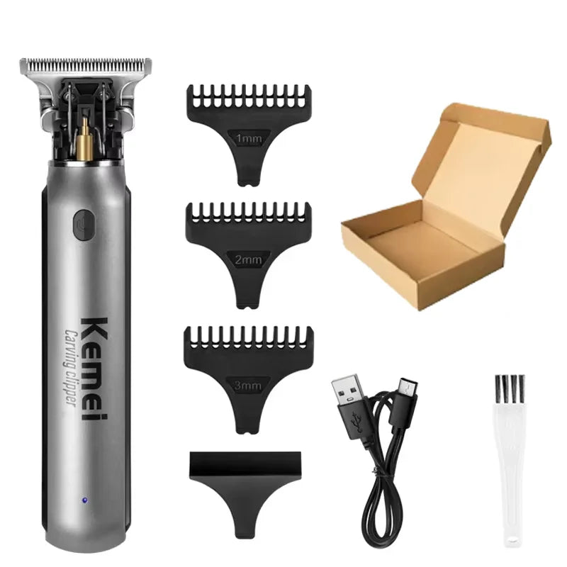 KEMEI KM-1757 Professional Electric Hair Trimmer For Men Cordless Beard And Hair Clipper Hair Cutter Machine Rechargeable Set