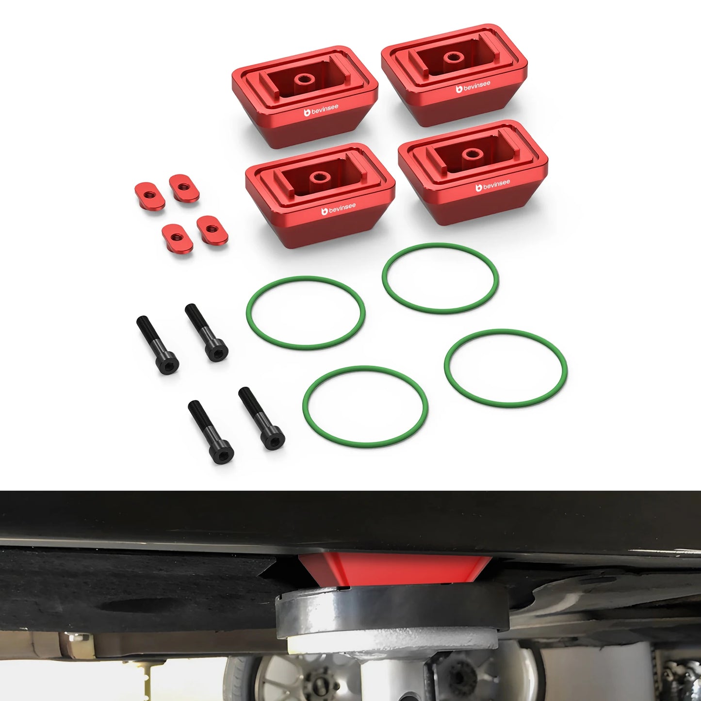 Aluminum Jacking Pad Jack Point Adapter for BMW M3 F80 M4 F82 F83 M2 F87 F30 F10 F20 F36 F22 F06 F01 E90 E92 for Toyota Supra