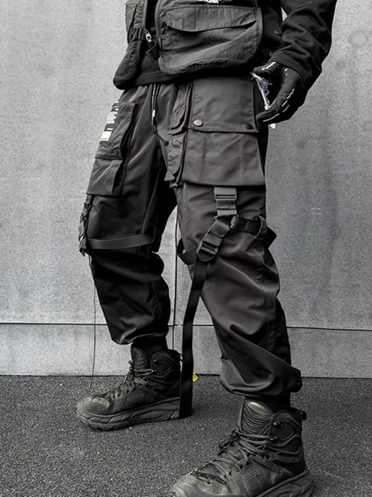 American Casual Workwear Tactical Pants Men's Trendy Brand Functional Punk Heavy Duty Paratrooper Combat Crawler Spring