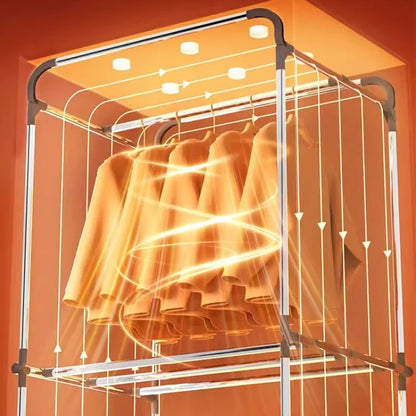 New Baby Clothes Dryer Small Home Wardrobe Air Dryer Portable Laundry Drying Machine Artifact