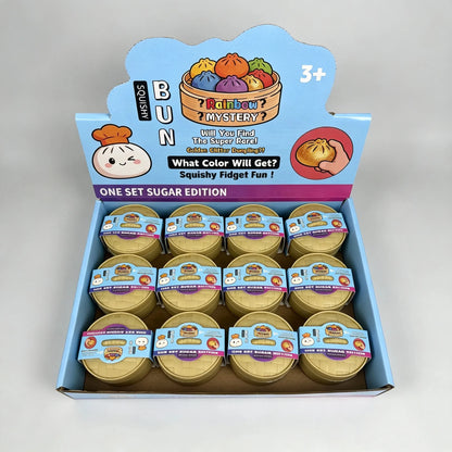 Simulation Dumpling Squishy with Steamer Basket Small Dumpling Stress Relief Toy Surprise Blind Box Adult Student Venting Gift